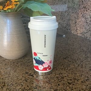 STARBUCKS YAH Japan Mt. Fuji /Cherry Blossoms Limited Edition 12 oz. Tumbler